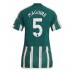 Manchester United Harry Maguire #5 Voetbalkleding Uitshirt Dames 2023-24 Korte Mouwen